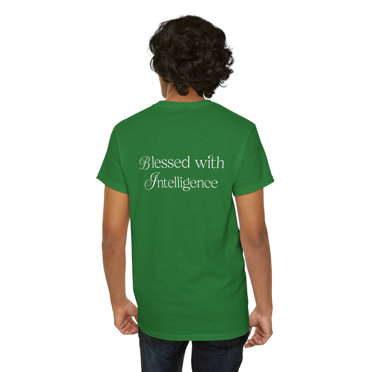 Amen & Algorithms T‑Shirt — “Blessed with Intelligence” Graphic Tee