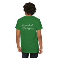 Amen & Algorithms T‑Shirt — “Blessed with Intelligence” Graphic Tee