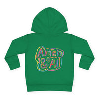 Toddler Hoodie - "Jesus Is My Source Code" Colorful Christian Pullover