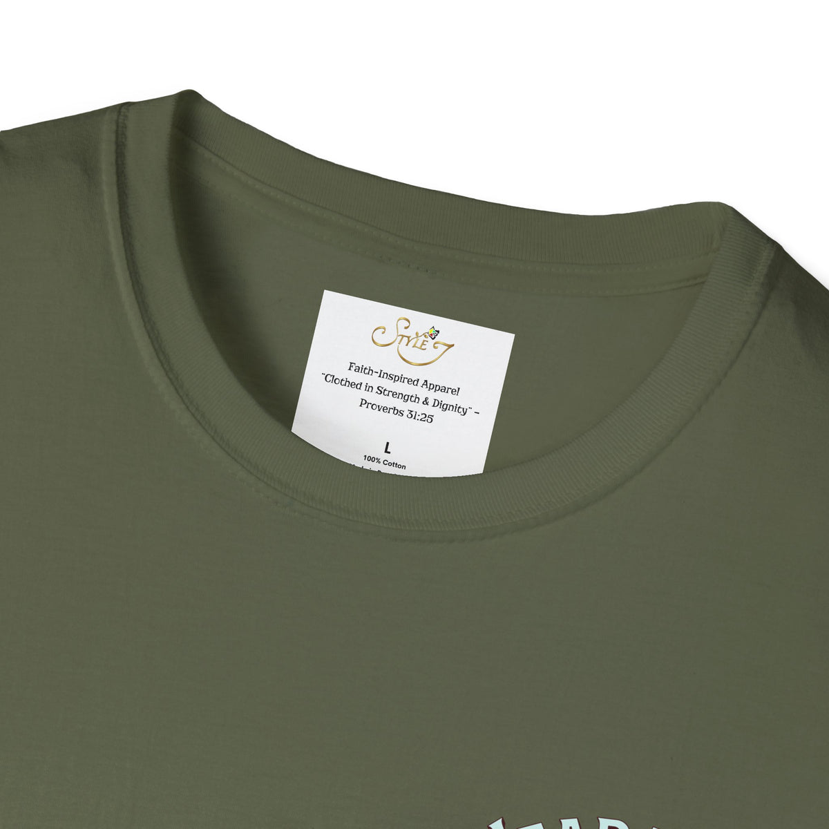 Christian Cross T‑Shirt — "Wear Truth Share Grace" Front & "Blessed" Back