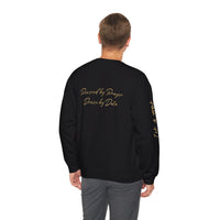 Christian AI Crewneck Sweatshirt - "Amen & AI" Gold Script, "Powered by Prayer, Driven by Data"