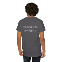 Amen & Algorithms T‑Shirt — “Blessed with Intelligence” Graphic Tee