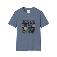 Jesus Is My Source Code T-Shirt — Christian Programmer Tee