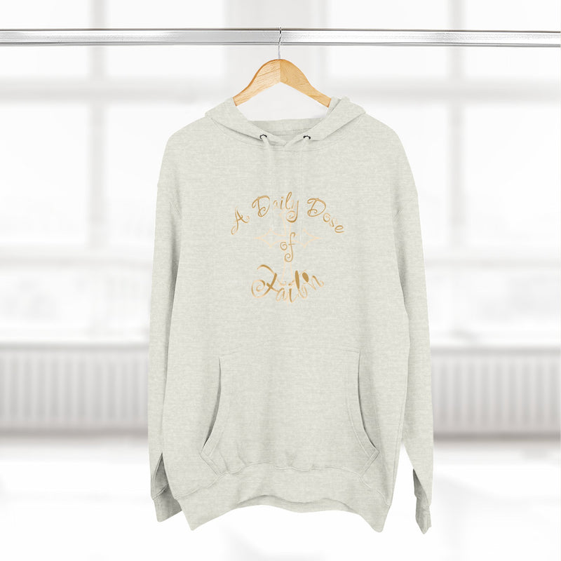 Faith Script Hoodie — "A Daily Dose of Faith" Gold Script Fleece Hoodie