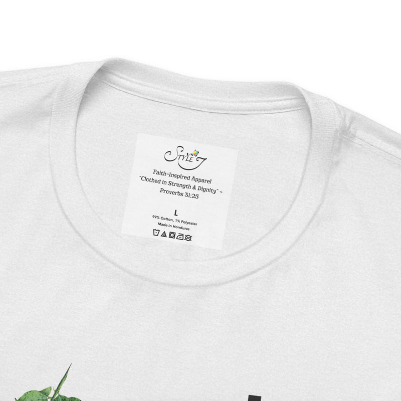 Faith T-Shirt — "God's Promises Never Fail" Christian Tee with Cross & Olive Branch Design