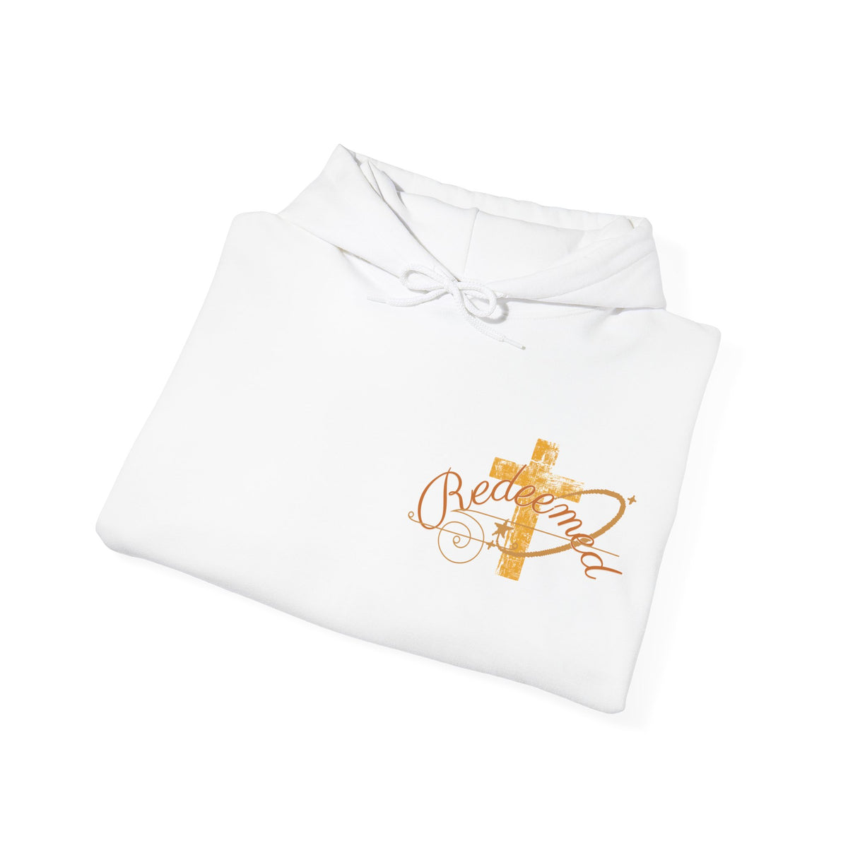 Redeemed Hoodie — Christian Cross Inspirational Pullover