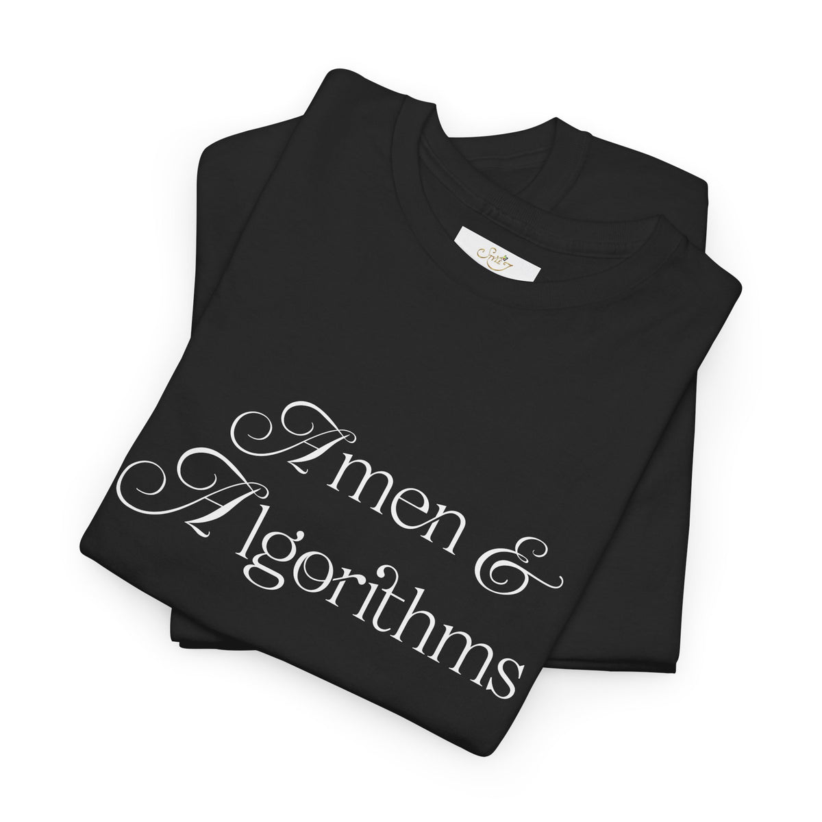 Amen & Algorithms T‑Shirt — “Blessed with Intelligence” Graphic Tee