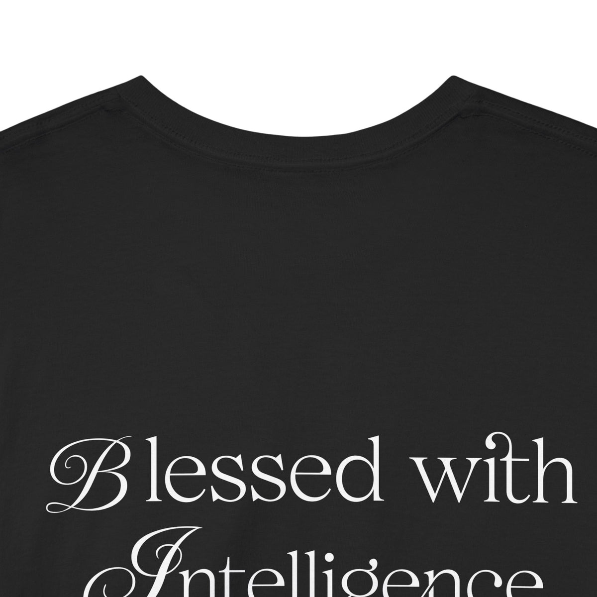 Amen & Algorithms T‑Shirt — “Blessed with Intelligence” Graphic Tee