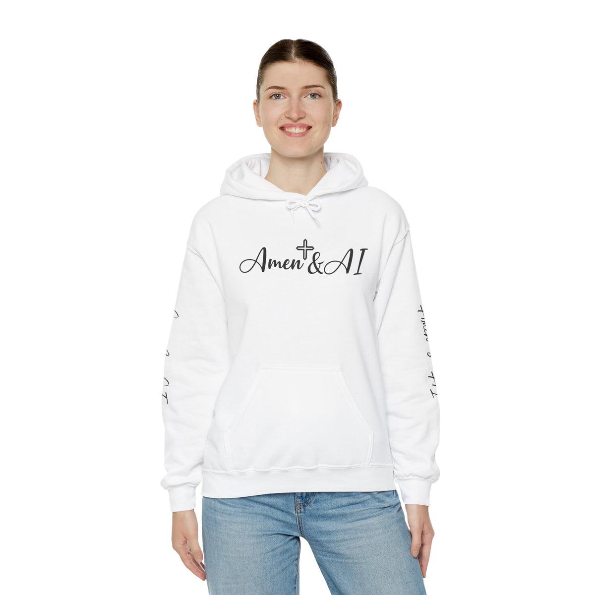 Amen & AI Unisex Heavy Blend™ Hooded Sweatshirt