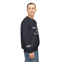 Holy Code Crewneck Sweatshirt — "Divine Purpose" Programmer Graphic