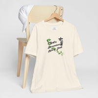Faith T-Shirt — "God's Promises Never Fail" Christian Tee with Cross & Olive Branch Design