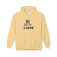 He Speaks I Code Hoodie - Floral Programmer Sweatshirt