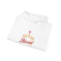 Unisex Blessed Faith Hoodie - 'Walk by Faith' Christian Pullover