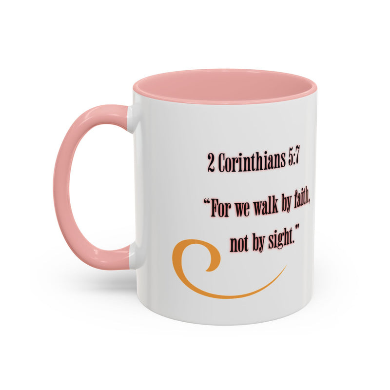 Blessed Coffee Mug — "Walk by Faith" Inspirational Christian Mug