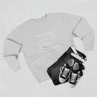 AI-Powered Execution Crewneck Sweatshirt — "God-Given Vision. AI-Powered Execution." Inspirational Graphic