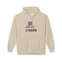 He Speaks I Code Hoodie - Floral Programmer Sweatshirt
