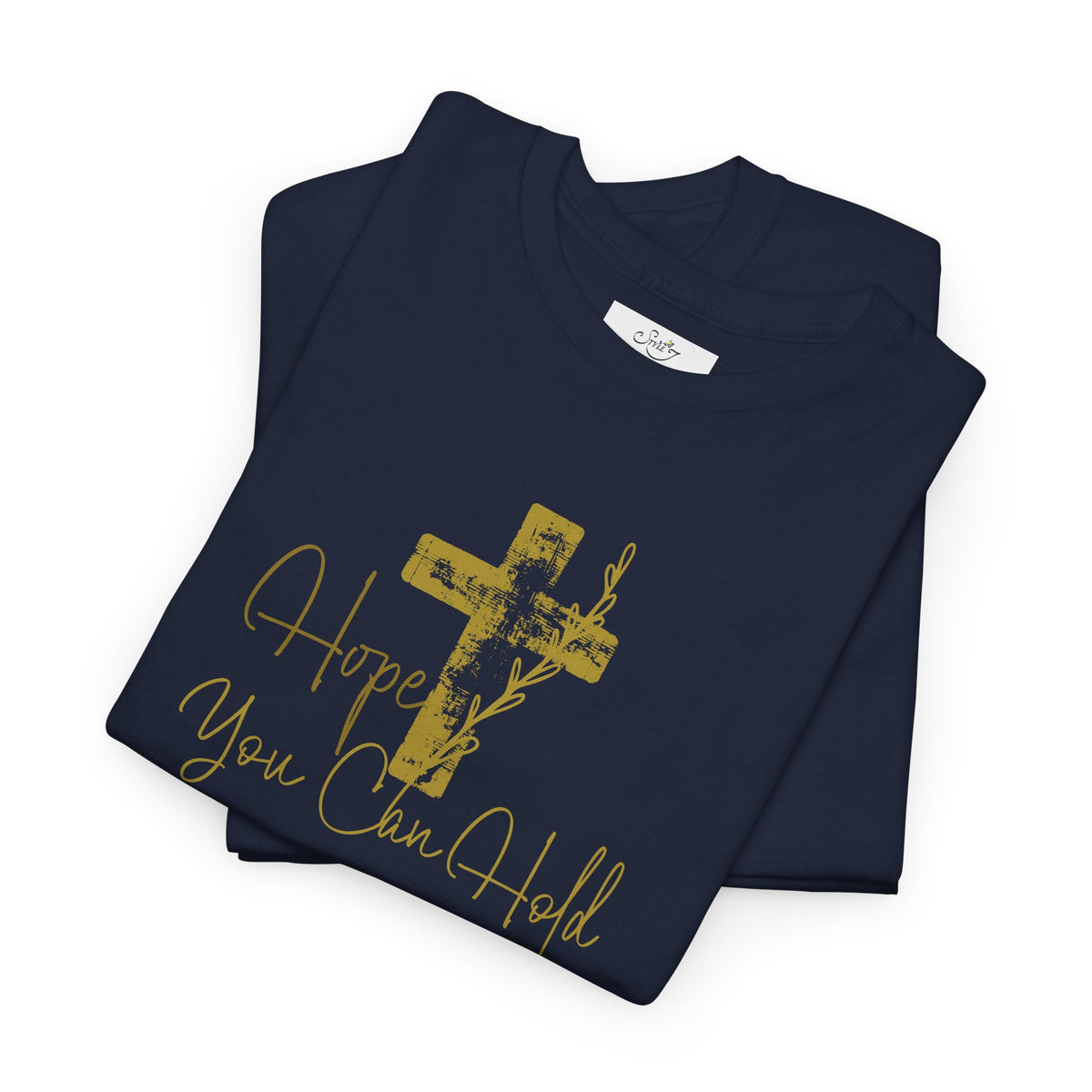 Christian T-Shirt - 'Hope You Can Hold' Gold Cross Tee