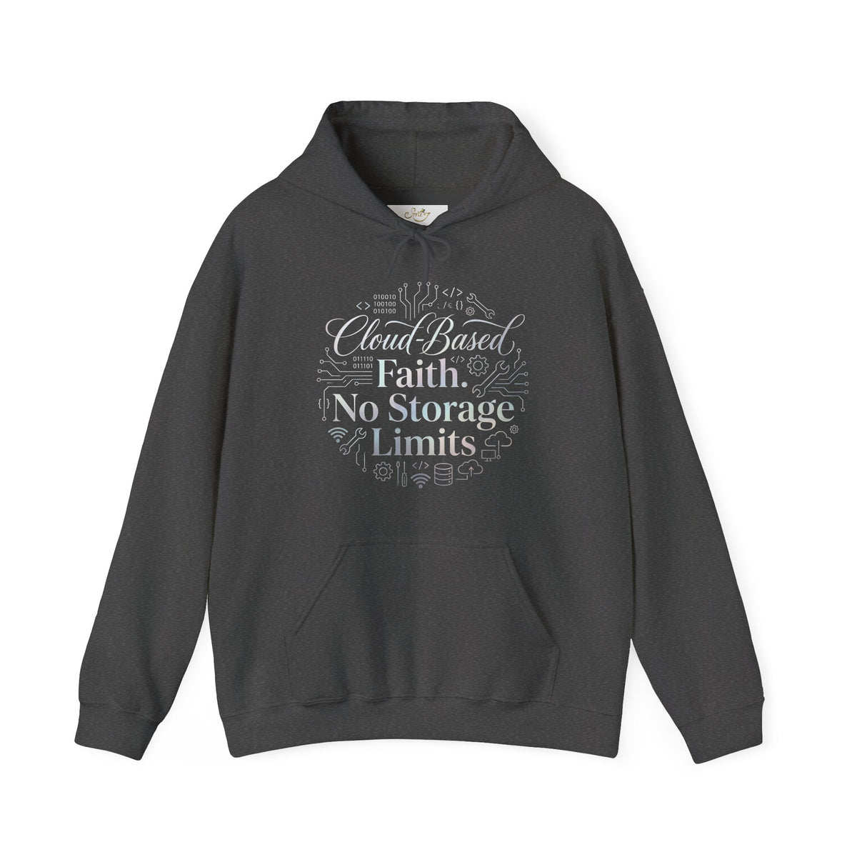 Cloud-Based Faith Hoodie — "No Storage Limits" Spiritual Backup Sweatshirt