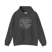 Cloud-Based Faith Hoodie — "No Storage Limits" Spiritual Backup Sweatshirt