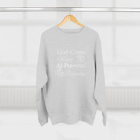 AI-Powered Execution Crewneck Sweatshirt — "God-Given Vision. AI-Powered Execution." Inspirational Graphic