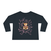 Toddler Tee — "Loved" Cute Teddy Bear Cross Design Long Sleeve