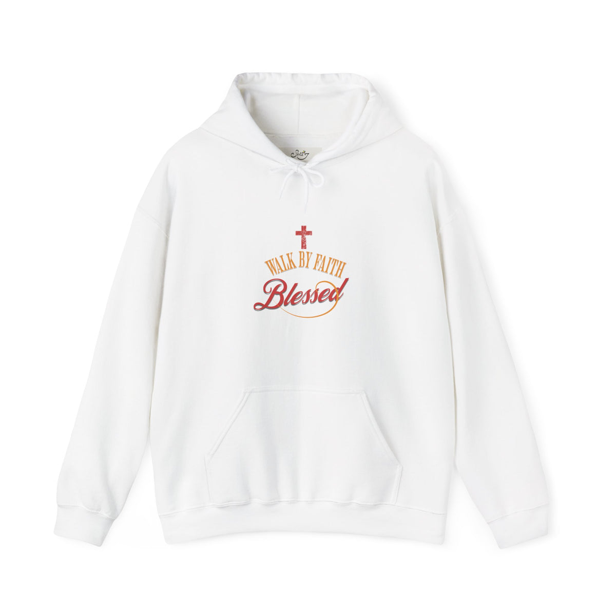 Unisex Blessed Faith Hoodie - 'Walk by Faith' Christian Pullover