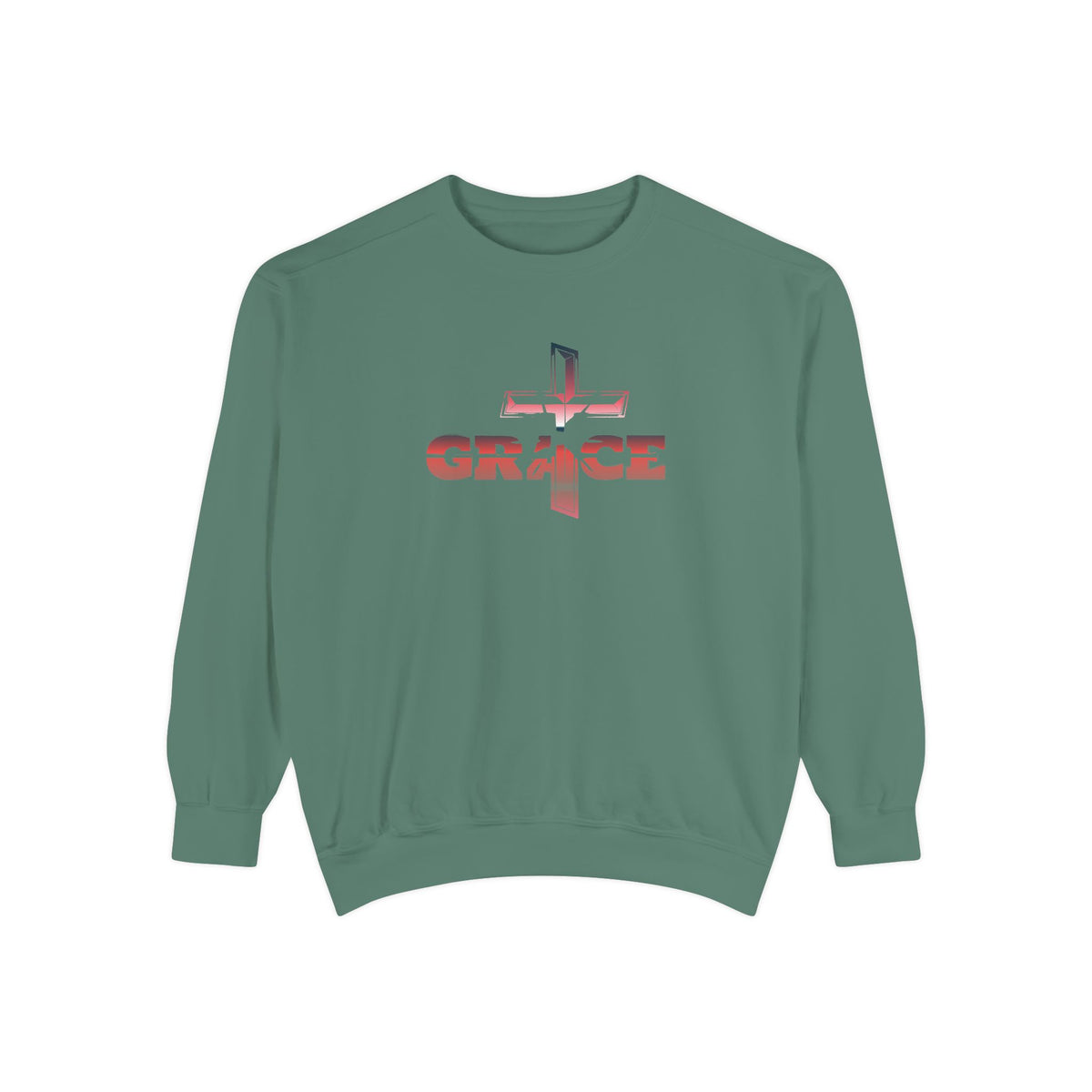 Grace Cross Sweatshirt — Christian Faith Graphic Crewneck
