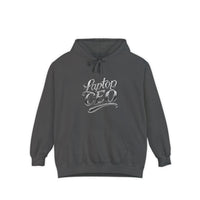 Laptop CEO Hoodie — 'Be Your Own Boss' Graphic Garment-Dyed Hoodie