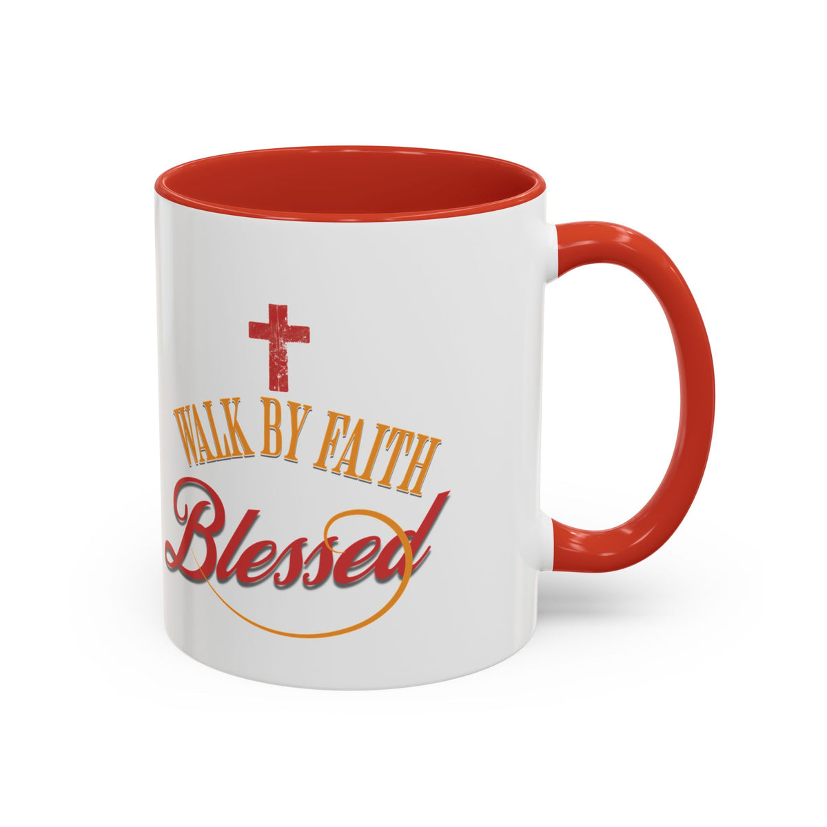Blessed Coffee Mug — "Walk by Faith" Inspirational Christian Mug