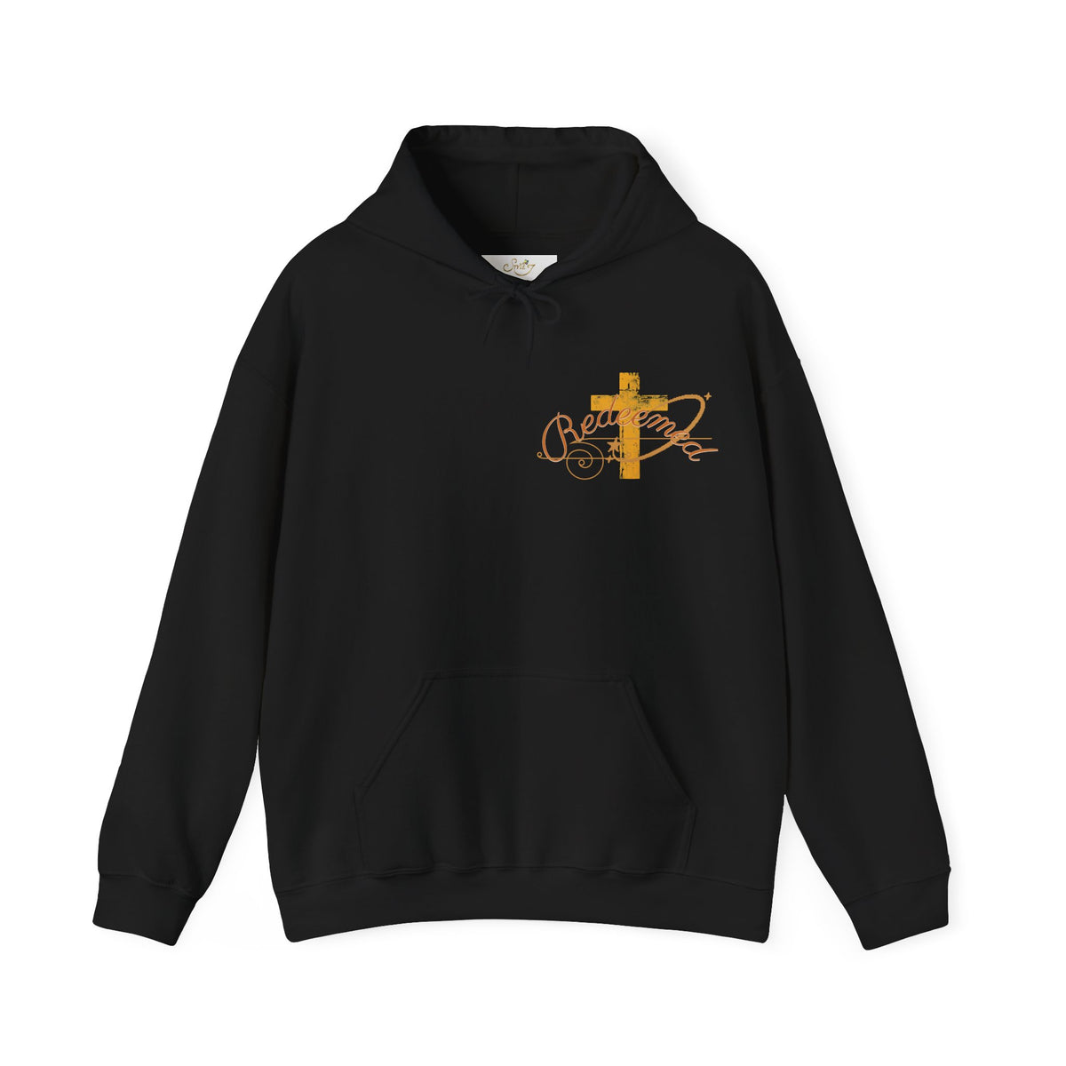 Redeemed Hoodie — Christian Cross Inspirational Pullover