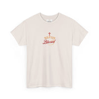 Unisex Blessed Faith T-Shirt — Christian Cross Religious Tee ("Blessed" design)