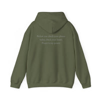 Prayer Is My Power Hoodie — "Before You Check Your Phone Today, Check Your Heart" Christian Hoodie