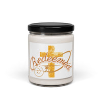 Redeemed Cross Scented Soy Candle — 9 oz Inspirational Faith Candle