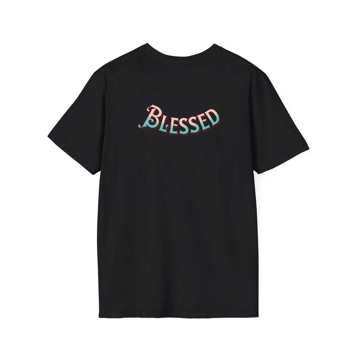 Christian Cross T‑Shirt — "Wear Truth Share Grace" Front & "Blessed" Back