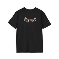 Christian Cross T‑Shirt — "Wear Truth Share Grace" Front & "Blessed" Back