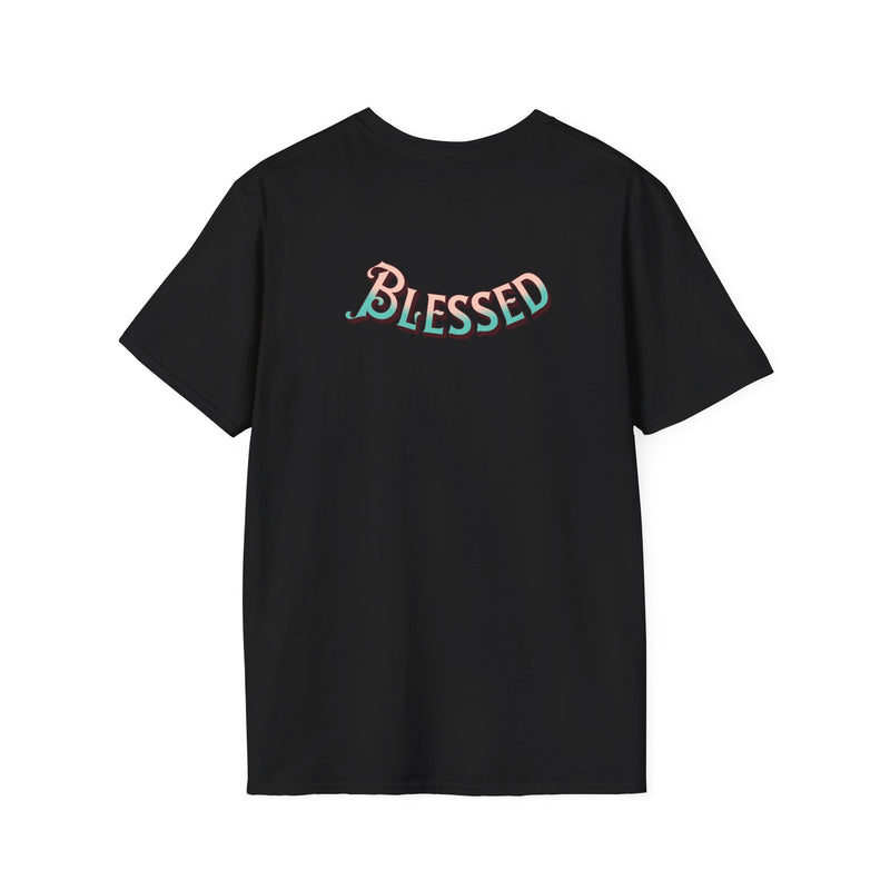 Christian Cross T‑Shirt — "Wear Truth Share Grace" Front & "Blessed" Back