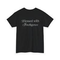 Amen & Algorithms T‑Shirt — “Blessed with Intelligence” Graphic Tee