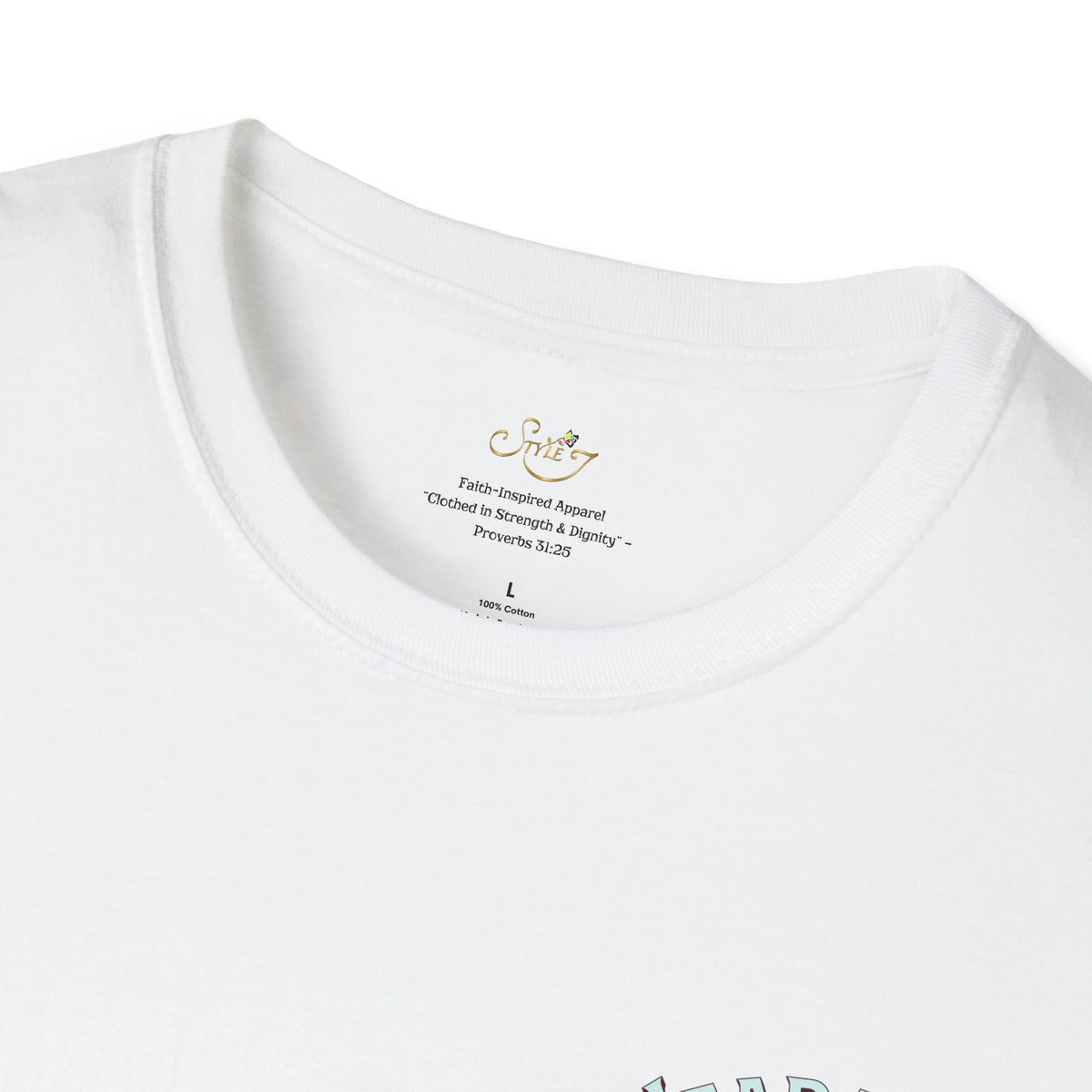 Christian Cross T‑Shirt — "Wear Truth Share Grace" Front & "Blessed" Back