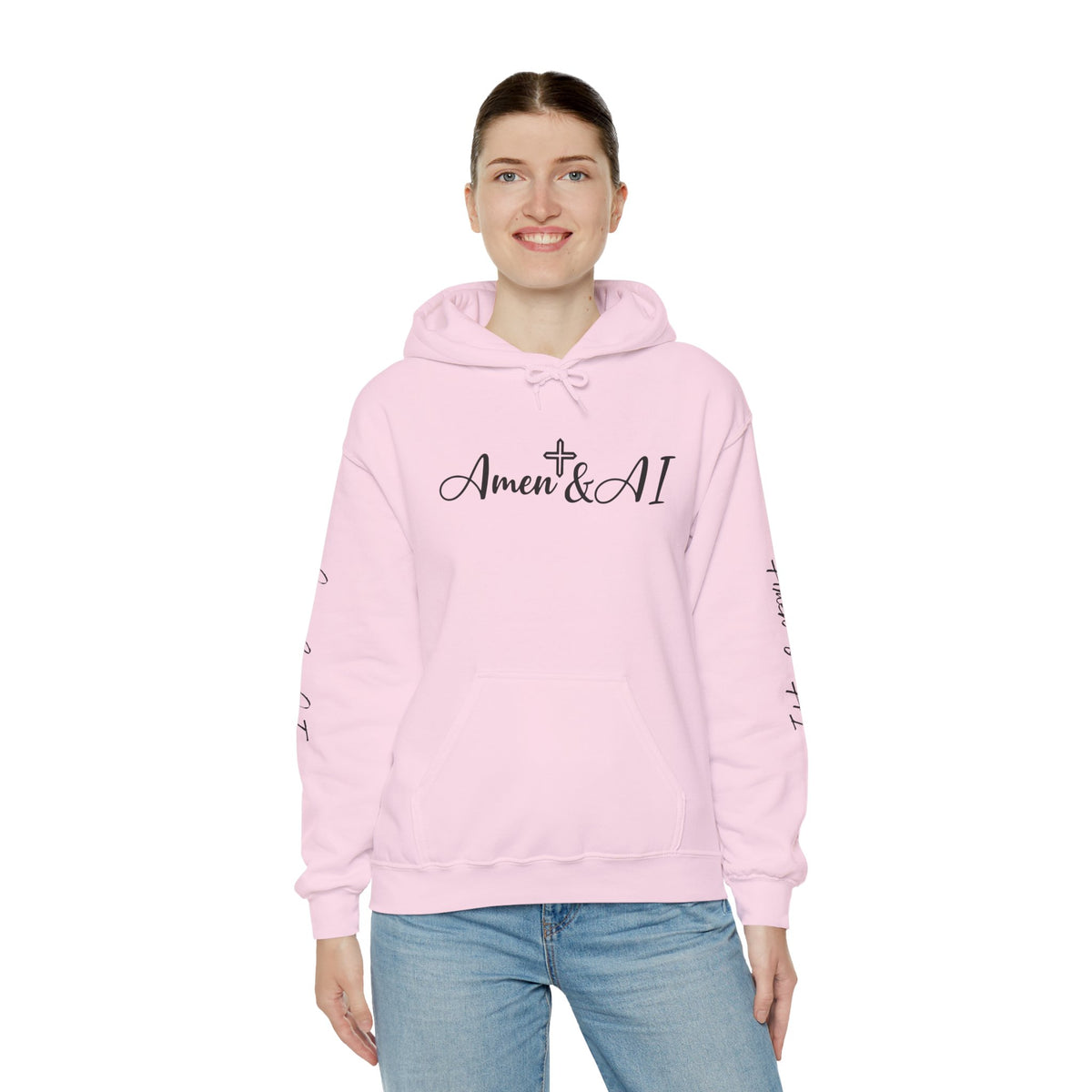 Amen & AI Unisex Heavy Blend™ Hooded Sweatshirt