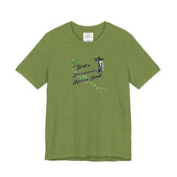 Faith T-Shirt — "God's Promises Never Fail" Christian Tee with Cross & Olive Branch Design