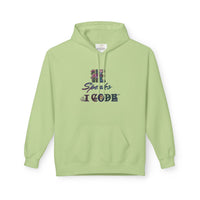 He Speaks I Code Hoodie - Floral Programmer Sweatshirt