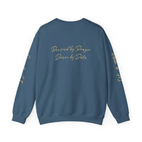 Christian AI Crewneck Sweatshirt - "Amen & AI" Gold Script, "Powered by Prayer, Driven by Data"