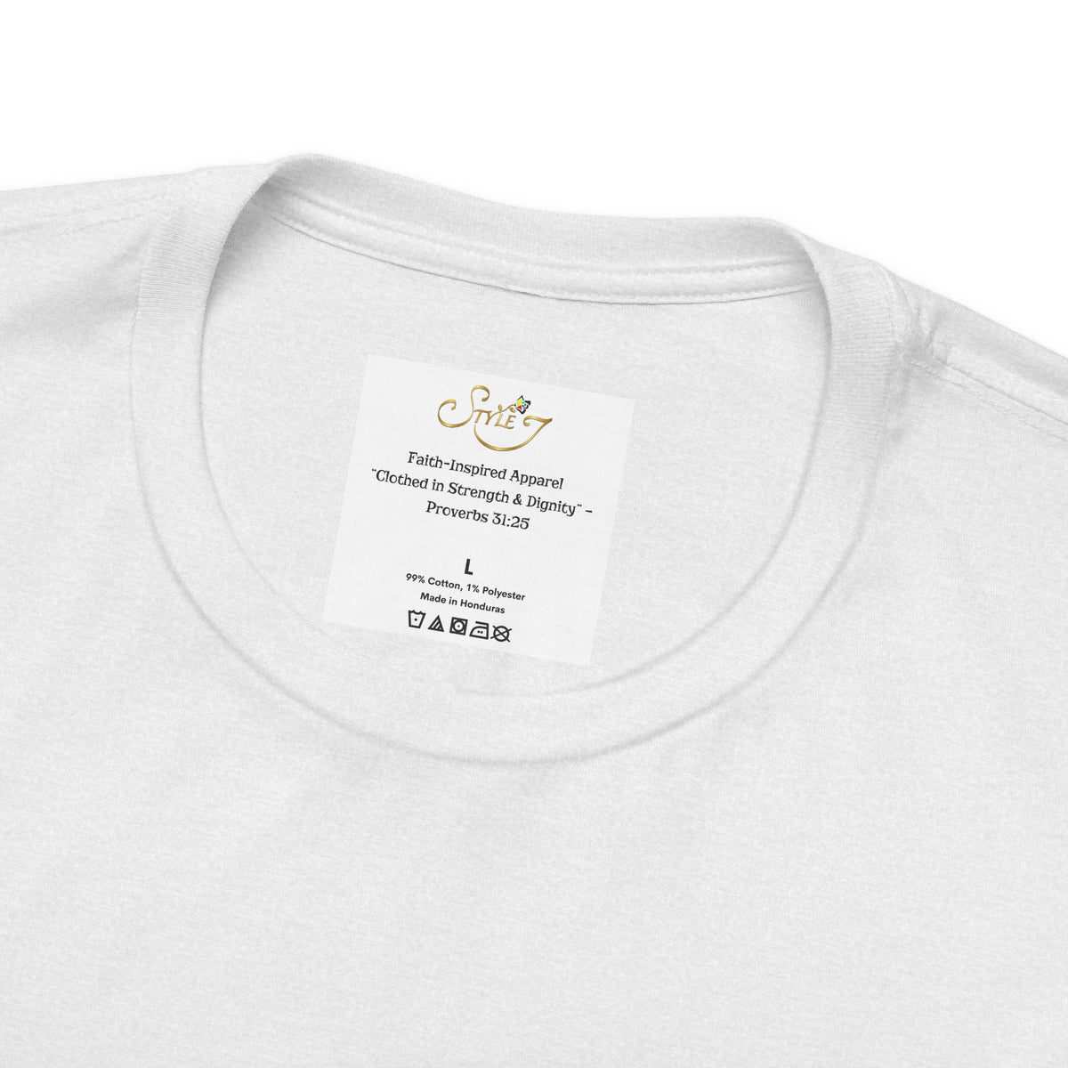 Faith T-Shirt — "God's Promises Never Fail" Christian Tee with Cross & Olive Branch Design