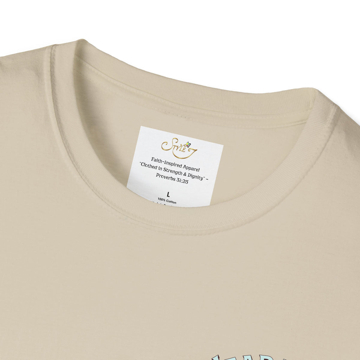 Christian Cross T‑Shirt — "Wear Truth Share Grace" Front & "Blessed" Back