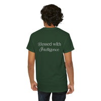 Amen & Algorithms T‑Shirt — “Blessed with Intelligence” Graphic Tee