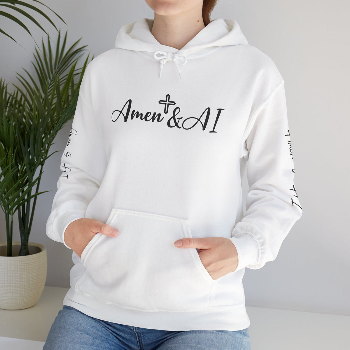 Amen & AI Unisex Heavy Blend™ Hooded Sweatshirt