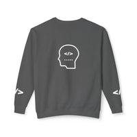Holy Code Crewneck Sweatshirt — "Divine Purpose" Programmer Graphic