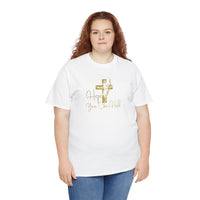 Christian T-Shirt - 'Hope You Can Hold' Gold Cross Tee