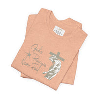 Faith T-Shirt — "God's Promises Never Fail" Christian Tee with Cross & Olive Branch Design