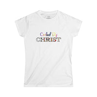 Coded By Christ Women’s Tee — Pastel Script Faith T‑Shirt
